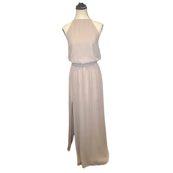 Show Me Your MuMu | Dresses | Show Me Your Mumu Heather Pink Halter Long  Maxi Dress Lined Sz S Wedding Shower | Poshmark